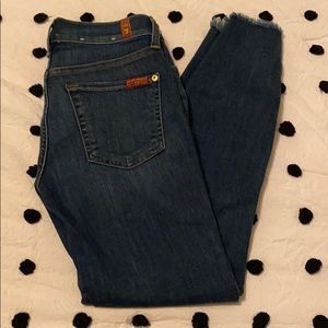 7 For all mankind the ankle skinny jean